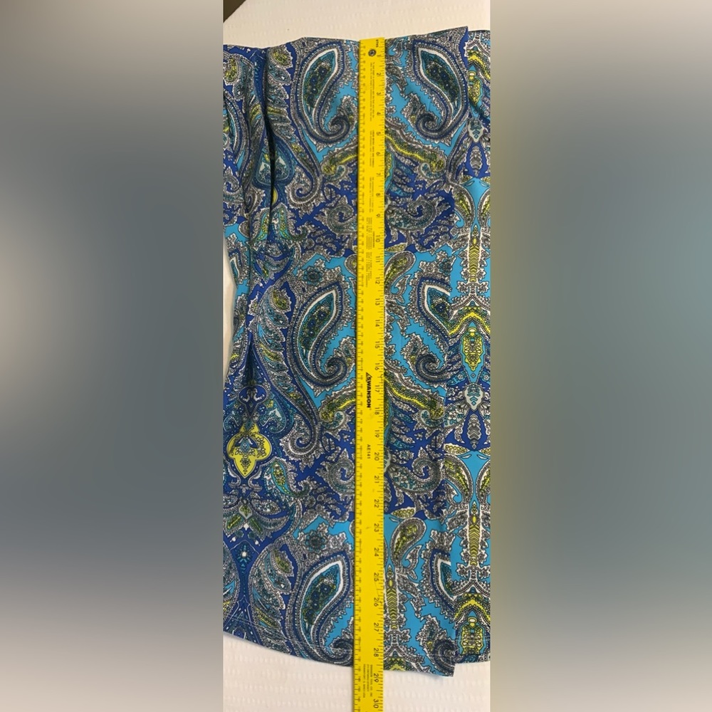 Sold…Jules & Leopoldo Matching Paisley Printed Skirt & Blouse. - Picture 8 of 9